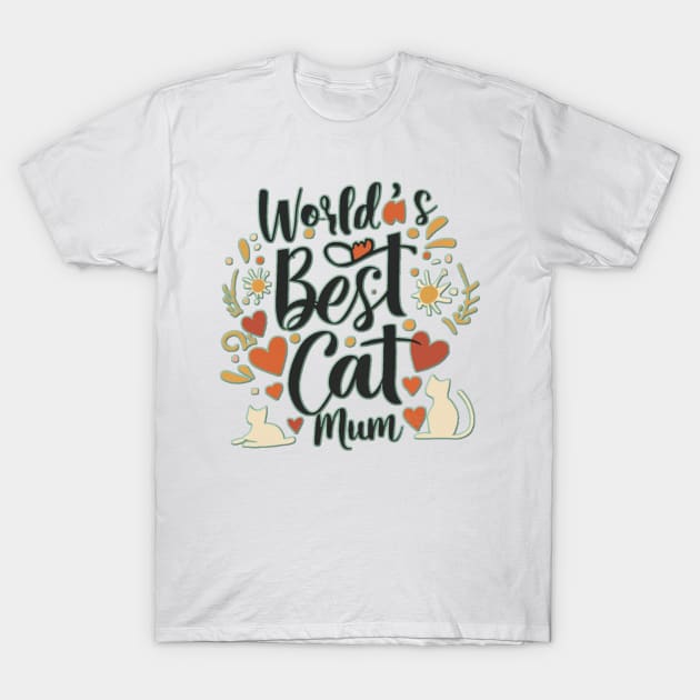 Cat mum t shirt top